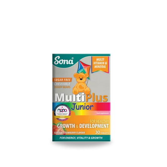Sona Multiplus Junior Chewable - Multivitamin for Children 30 Tablets