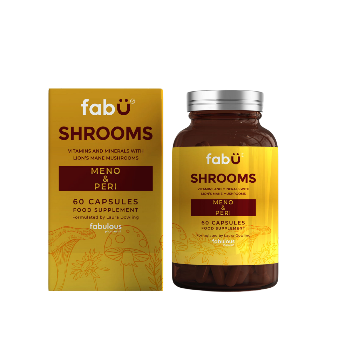 FabU Shrooms Meno & Peri 60 Capsules