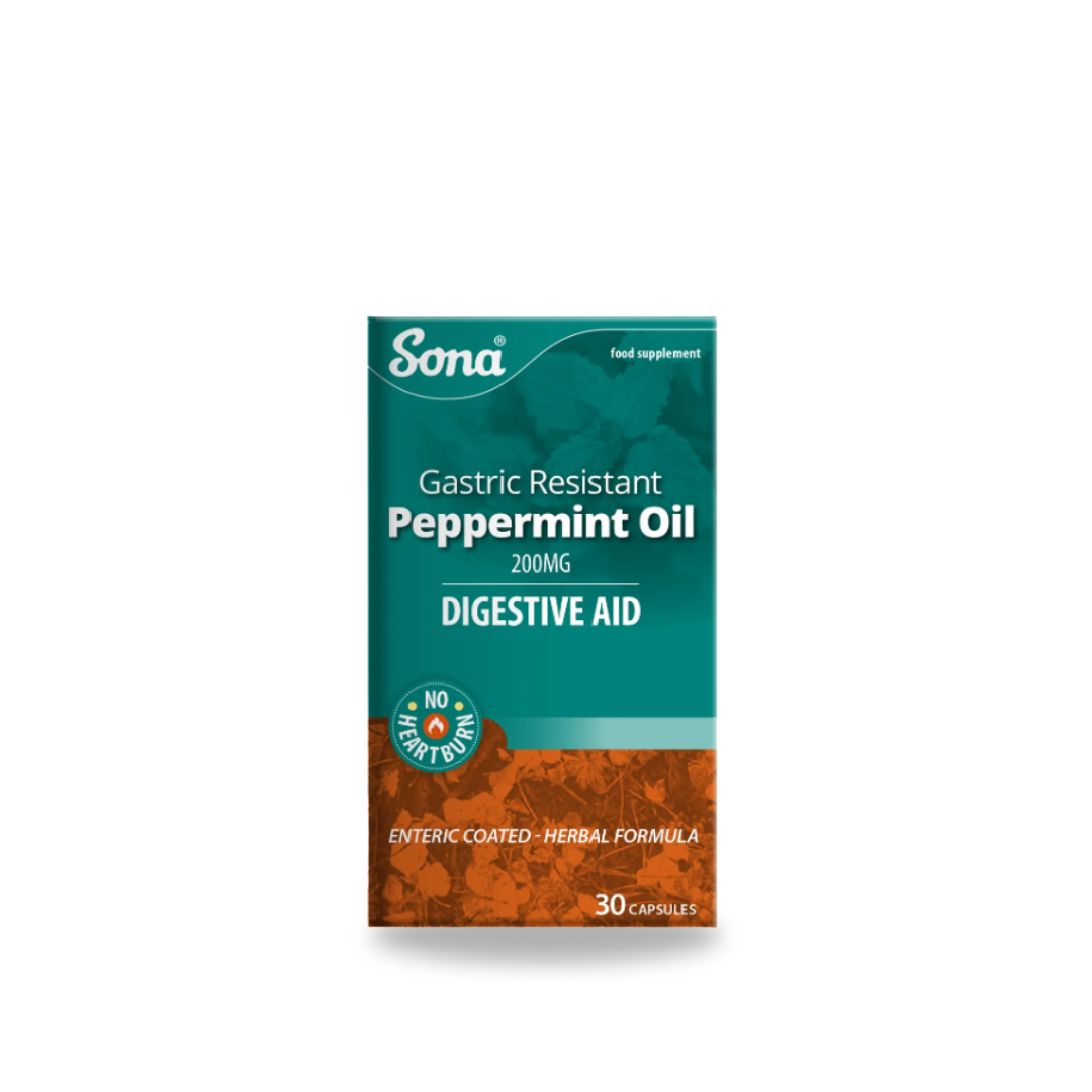Sona Peppermint Oil Gastric Resistant 30 Caps