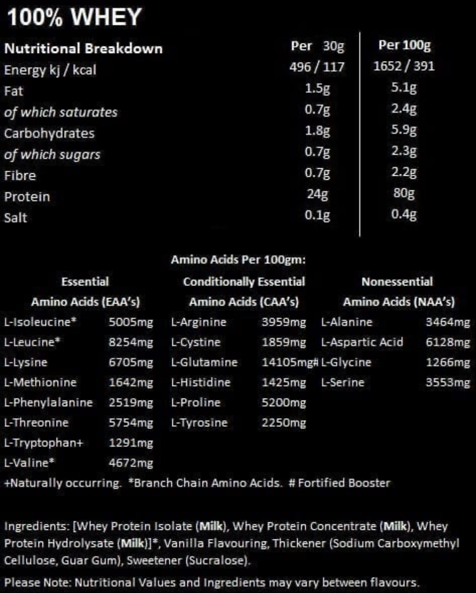 Flexi Nutrition 100% Whey Protein Vanilla