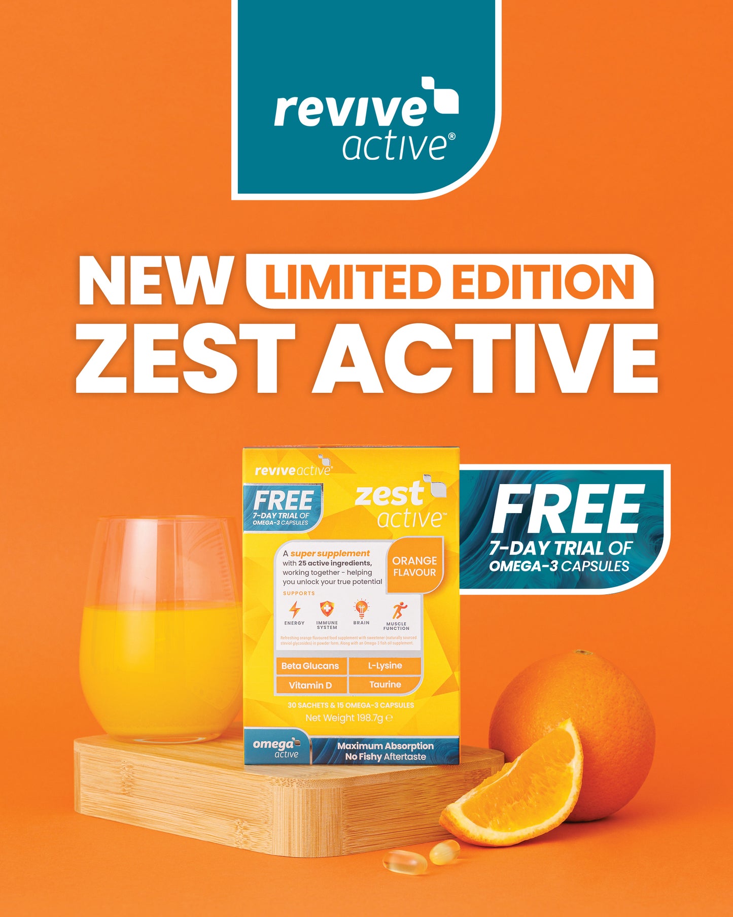 Revive Zest Active with Omega Active Trial - Limited Edition