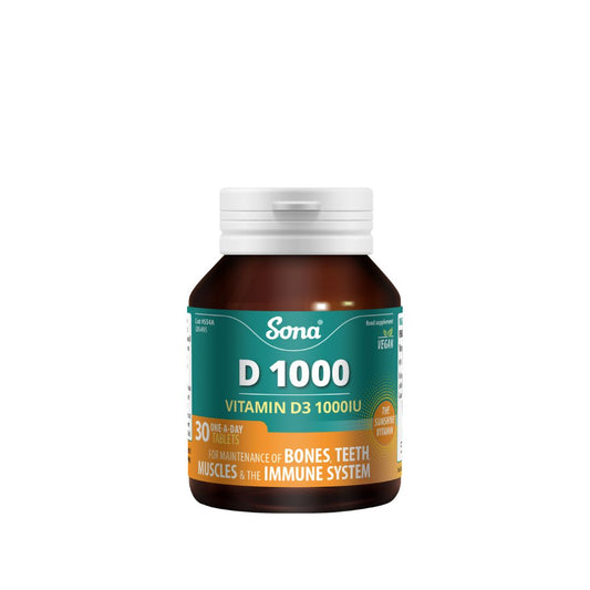 Sona Vitamin D3 1000 IU 30 Tablets