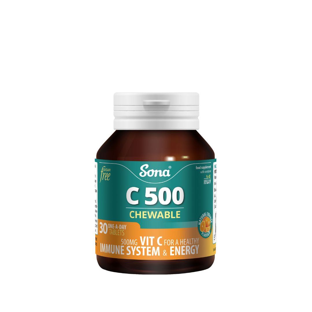 Sona Vitamin C 500mg 30 Chewable Tablets